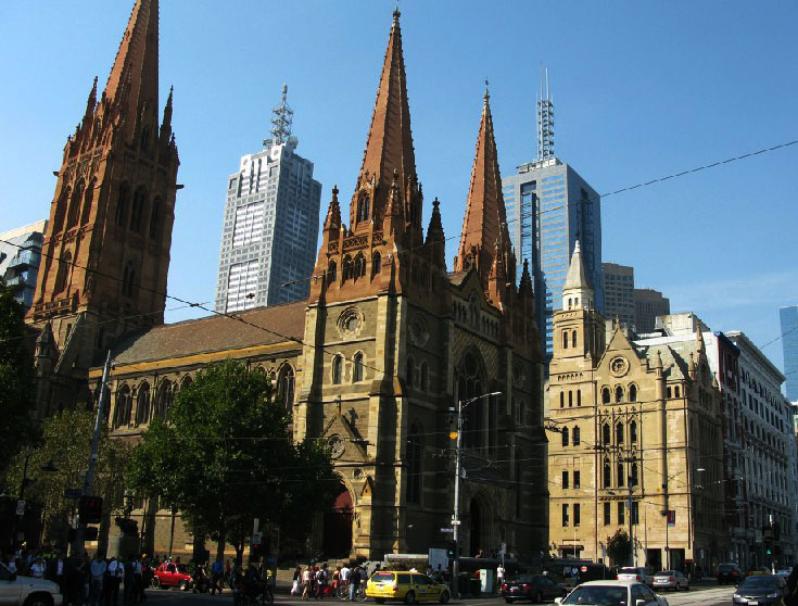 Собор Святого Павла. Город Мельбурн