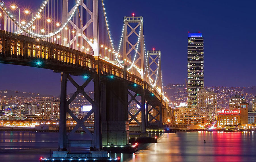 Мост «Золотые Ворота». Город Сан-Франциско