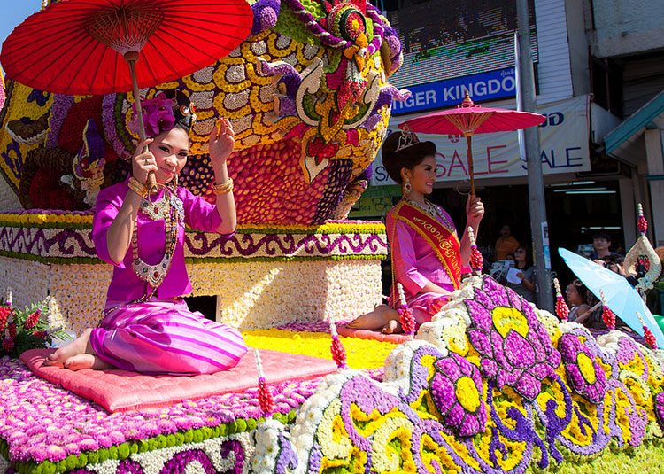 Фестиваль цветов в городе Чиангмай