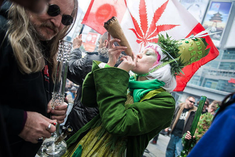 Международном фестивале конопли глаза блестят от марихуаны